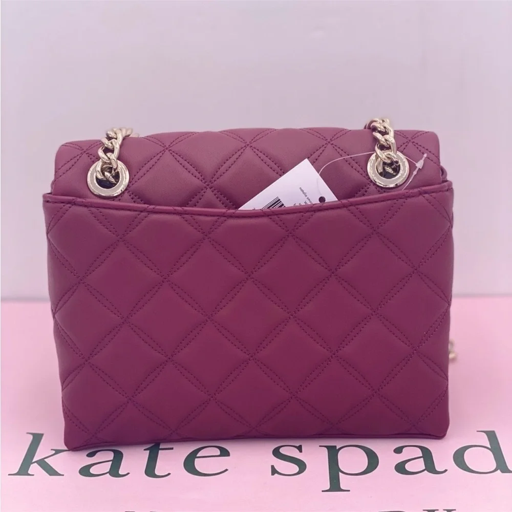 Kate Spade Natalia Quilted Leather Small Flap Crossbody Shoulder Bag